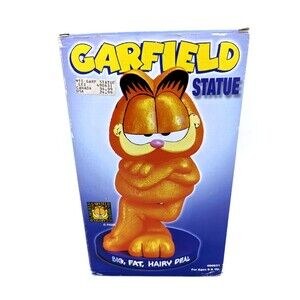 Vintage Paw Garfield Large Statue "Big, Fat, Hairy Deal" Spencer Gifts excl